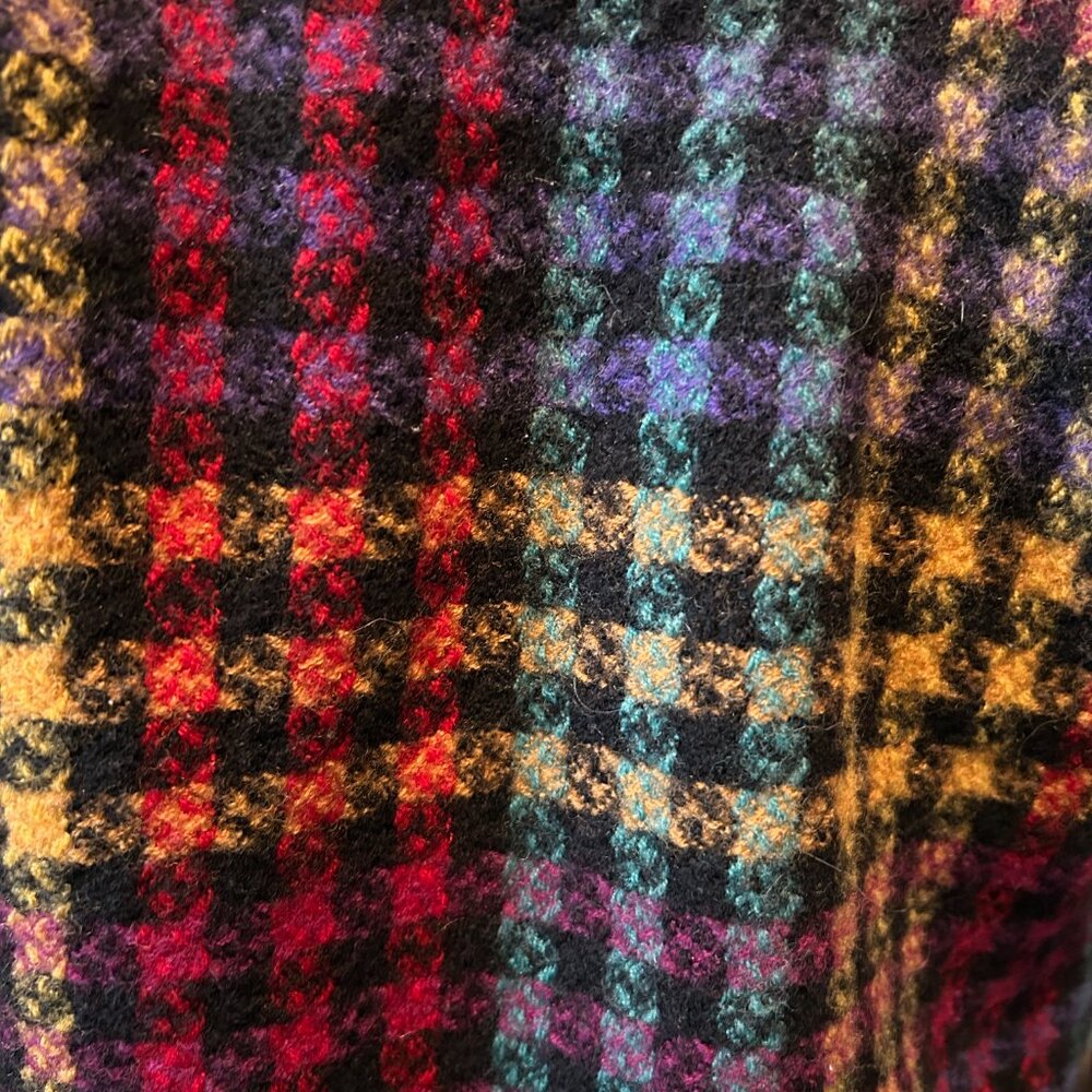 Doncaster Multicolor Plaid Cropped Jacket Blazer Wool Blend Size 4 - Picture 7 of 7